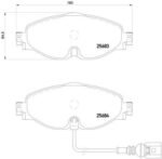 Genuine Brembo P85126 – Front Brake Pad Set – VW Audi Seat Skoda – 5Q0698151A - Image 2