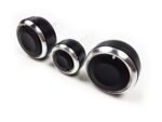 A/C Heater Blower Dials Knobs Buttons Set Chrome Black Alloy VW Golf MK4 Passat - Image 2
