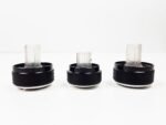 A/C Heater Blower Dials Knobs Buttons Set Chrome Black Alloy VW Golf MK5 2004-09 - Image 4
