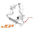 Audi A4 B8 1.8 2.0 TFSI Intercooler Boost Pressure Hose Pipe Left – 8K0145709H - Image 3