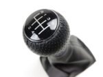 Audi A6 C5 [1997-2001] 6 Speed Manual Gear Shift Knob & Gaiter Black Leather - Image 2