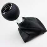 Audi A6 C5 [1997-2001] 6 Speed Manual Gear Shift Knob & Gaiter Black Leather