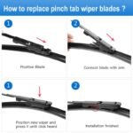 Audi TT MK2 (8J) 2X Front Window Windscreen Aero Wiper Blades Pair – 2006-2014 - Image 5