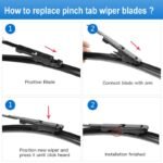 BMW 3 Series E92 E93 [2009-12] 2x Front Window Windscreen Aero Wiper Blade Set - Image 3