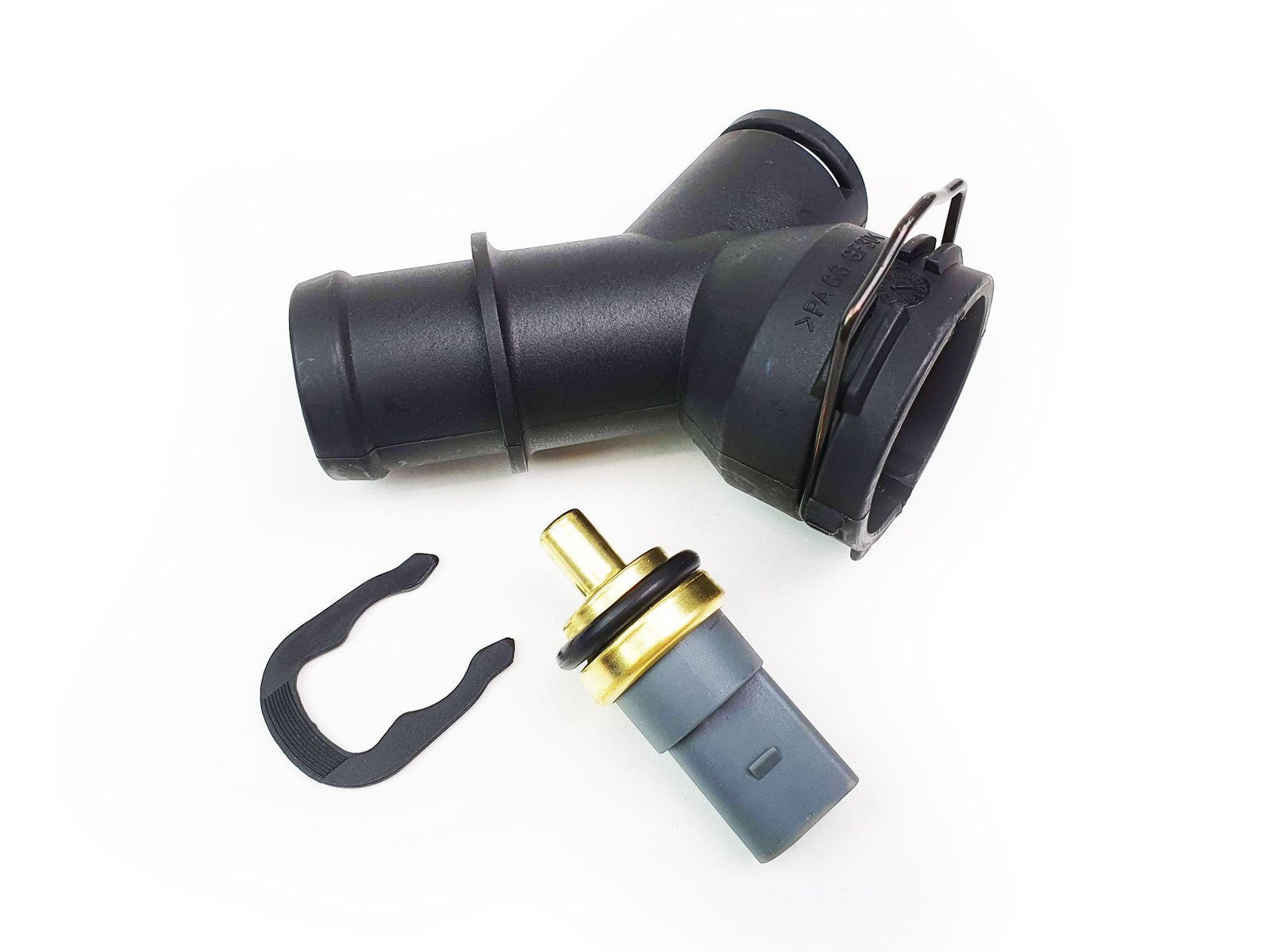 bottom-radiator-coolant-hose-flange-temp-sensor-vw-audi-seat-skoda-1k0122291ae-7297-p.jpg Bottom Radiator Coolant Hose Flange & Temp Sensor VW Audi Seat Skoda 1K0122291AE - Image 1