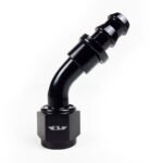 Exile Motorsport 45 Degree Push On Barb Hose End Fuel Fitting JIC AN-4 to AN-12
