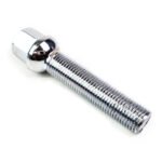 1X Chrome Extended Wheel Nut Stud Bolt – For VW Audi M14 x 1.5 60mm Ball Seat
