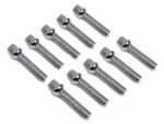 10X Chrome Extended Wheel Nuts Studs Bolts – For VW Audi M14 x 1.5 60mm Ball Seat