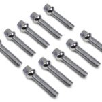 10X Chrome Extended Wheel Nuts Studs Bolts – For VW Audi M14 x 1.5 60mm Ball Seat