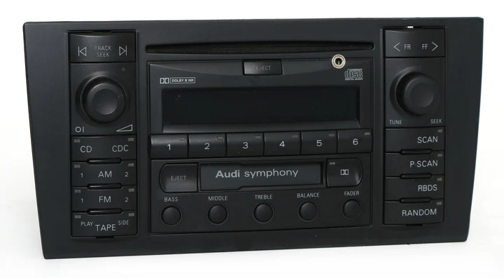 s6r2 1999-2003 Audi A6 S6 Allroad AM FM Audi Symphony Radio CD Aux - 4B0035195A - Image 1