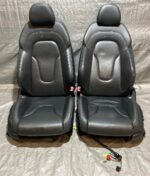 2008-2015 Audi TT Quattro Coupe S-Line Front Seats / Black Nappa Leather / Pair / T2012 - Image 2
