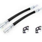 VW T5 T6 Transporter Camper Van – 2X Rear Outer Brake Hoses & Clips 7H0611776