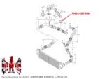 VW Transporter T5 1.9 TDI Boost Pressure Hose Pipe Upper Right O/S 7H0145708H - Image 2