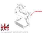 VW Transporter T5 2.5 TDI Boost Pressure Air Hose Pipe Upper Left N/S 7H0145980F - Image 2