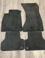 OEM Audi A4 B9 (8W) Original Velour Carpet Floor Mats Set (Front & Rear) – Black