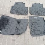 OEM Audi Q7 / SQ7 4M All-Weather Rubber Floor Mats Set (Front & Rear) – Black with Q7 Logo