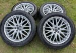 OEM Audi Q7 4M 20" Multi-Spoke Silver Alloy Wheels & Goodyear 285/45/R20 Winter Tires Package (5x112) - Image 2