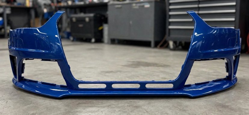 IMG_6538 2013-2015 Audi RS4 Avant / A4 S4 B8.5 RS4 Style Front Bumper Cover Sepang Blue Pearl - Image 1