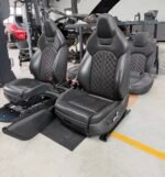 OEM Audi A6 A7 C7 / 4G Competition Leather Interior Set – Black Diamond Quilted / Red Stitching (Full Electric, Heated) - Image 2
