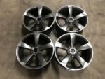 2019-2024 Audi A8L / S8 D5 20" x 9.0" OEM 5-Spoke Blade Alloy Wheels Set – Titanium Gray / Machined
