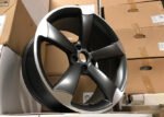 2019-2024 Audi A8L / S8 D5 20" x 9.0" OEM 5-Spoke Blade Alloy Wheels Set – Titanium Gray / Machined - Image 2
