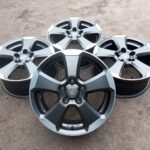16" Platin / KBA 5-Spoke Alloy Wheels Set 16x7J ET48 5x112 – Dark Gunmetal / Machined Face