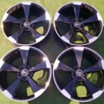 Genuine OEM Audi RS5 20" Rotor Blade Alloy Wheels Set 20x9J ET34 Gloss Black / Machined – 8W0601025CF