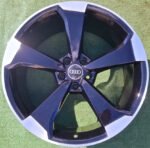Genuine OEM Audi RS5 20" Rotor Blade Alloy Wheels Set 20x9J ET34 Gloss Black / Machined – 8W0601025CF - Image 2