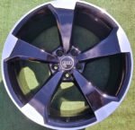 Genuine OEM Audi RS5 20" Rotor Blade Alloy Wheels Set 20x9J ET34 Gloss Black / Machined – 8W0601025CF - Image 3