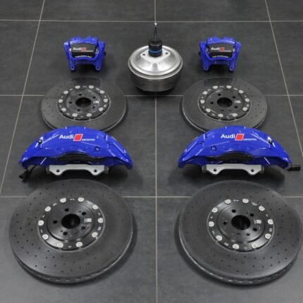 Genuine OEM Audi Carbon Ceramic Brake Kit 440mm / 370mm – Blue Calipers (RS6 / RS7 C8, SQ7, SQ8, RSQ8)